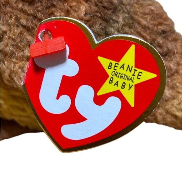 Ty Beanie Baby Kiwi Bird Plush Toy 1998 Retired Collectible Brown/Yellow Stuffed - Picture 6 of 10